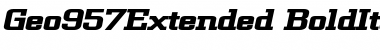 Download Geo957Extended Font
