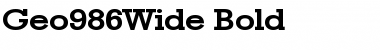 Download Geo986Wide Font Download Geo986Wide Font