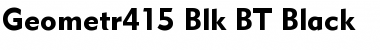 Geometr415 Blk BT Black Font