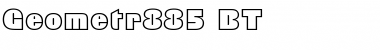 Geometr885 BT Regular Font