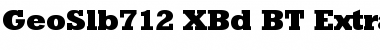 Download GeoSlb712 XBd BT Font