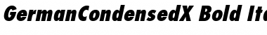 Download GermanCondensedX Font