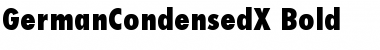 GermanCondensedX Bold Font