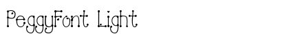PeggyFont Light Preview