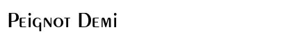 Peignot Demi Preview
