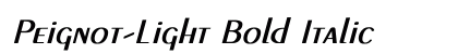 Peignot-Light Bold Italic Preview