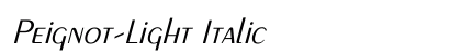 Peignot-Light Italic Preview