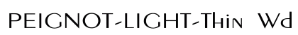 PEIGNOT-LIGHT-Thin Wd Regular
