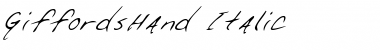 Download GiffordsHand Font