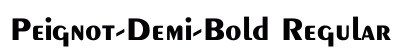 Peignot-Demi-Bold Regular