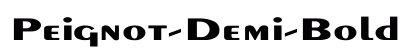Peignot-Demi-Bold Ex Regular