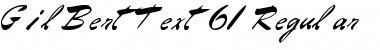 Download GilBertText61 Font