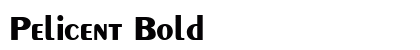 Pelicent Bold preview