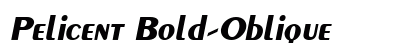 Pelicent Bold-Oblique