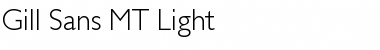 Gill Sans MT Light Font