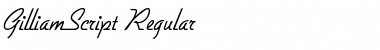 GilliamScript Regular Font