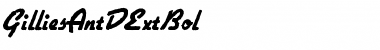 Download GilliesAntDExtBol Font Download GilliesAntDExtBol Font