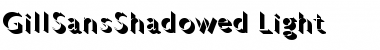 GillSansShadowed-Light Light Font