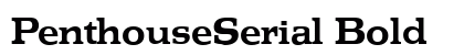 PenthouseSerial Bold preview