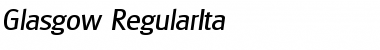 Download Glasgow-RegularIta Font Download Glasgow-RegularIta Font