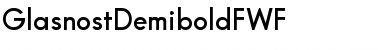 GlasnostDemiboldFWF Regular Font