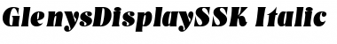 Download GlenysDisplaySSK Font