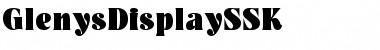 GlenysDisplaySSK Regular Font