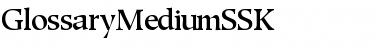 GlossaryMediumSSK Regular Font