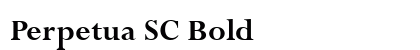 Perpetua SC Bold preview