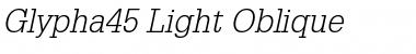 Download Glypha45-Light Font