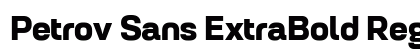 Petrov Sans ExtraBold Regular preview