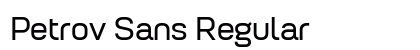 Petrov Sans Regular preview