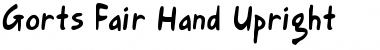 Gort's Fair Hand Upright Medium Font