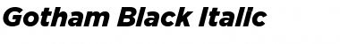 Gotham Black Italic Font