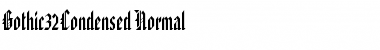 Download Gothic32Condensed Font Download Gothic32Condensed Font