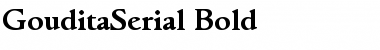 GouditaSerial Bold Font