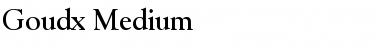 Download Goudx-Medium Font