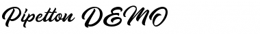 Download Pipetton DEMO Font Download Pipetton DEMO Font