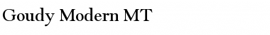 Goudy Modern MT Font