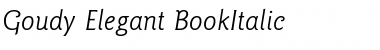 Goudy-Elegant BookItalic Font