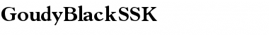 GoudyBlackSSK Regular Font