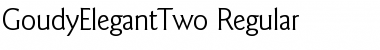 GoudyElegantTwo Regular Font