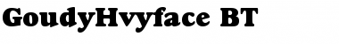 Download GoudyHvyface BT Font