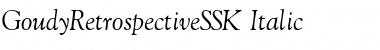Download GoudyRetrospectiveSSK Font