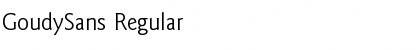 GoudySans Regular Font