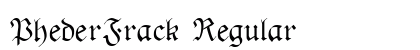 PhederFrack Regular Preview