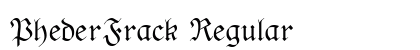 PhederFrack Regular Preview