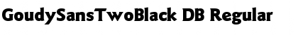 Download GoudySansTwoBlack DB Font