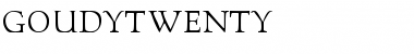 GoudyTwenty Regular Font