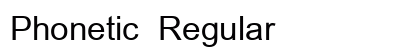 Phonetic Regular preview